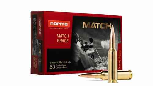 NORMA Match Line 6,5 Creedmoor 130gr HPBT – präzise Match-Munition für Training & Wettkampf. Jetzt online kaufen.