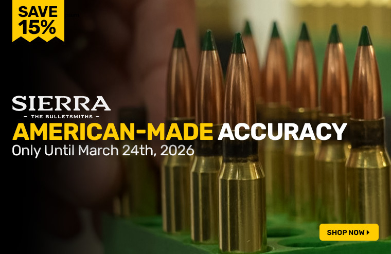 Sierra Bullets Sale Save Up to 15%